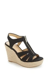 Michael Michael Kors Berkley Platform Wedge In Black Canvas