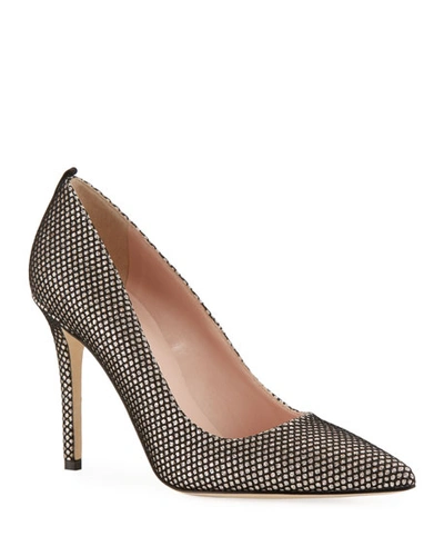 Sjp By Sarah Jessica Parker Fawn Sparkle Mesh Pumps In Black Mate