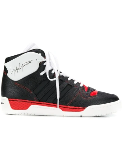 Y-3 X Adidas Hayworth High Top Sneaker In Black/white