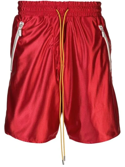 Rhude Pe Shorts In Red