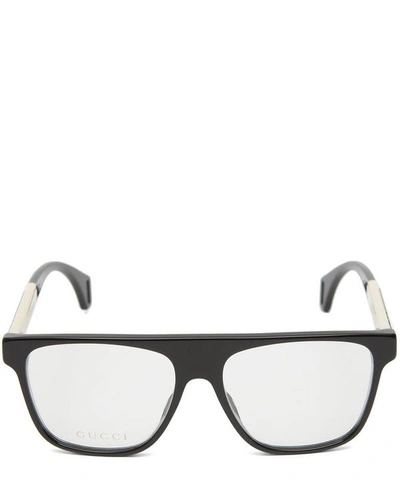 Gucci Rectangular Optical Glasses In Black