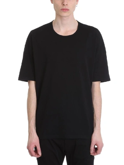 Attachment Black Cotton T-shirt