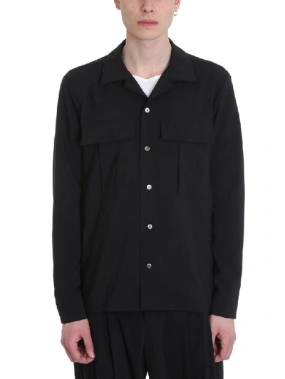 Attachment Black Polyester Shirt
