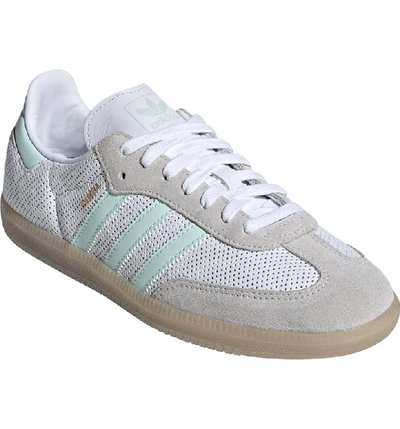 Adidas Originals Samba Sneaker In White/ Ice Mint/ Grey One | ModeSens