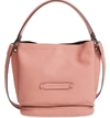 Longchamp '3d' Leather Crossbody Hobo - Pink