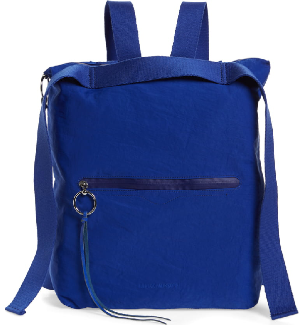 Rebecca Minkoff Nylon Convertible Backpack - Blue In ...