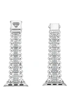 Lagos Smart Caviar Sterling Silver 38mm Apple Watch Bracelet In Diamond