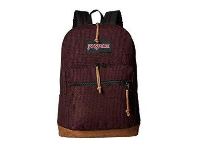 Jansport 'right Pack' Backpack - Burgundy In Micro Grid