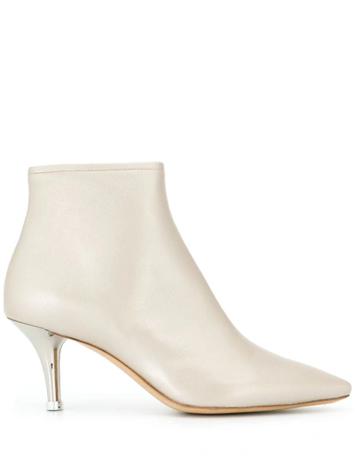 Agl Attilio Giusti Leombruni Contrast Heel Boots In Gold