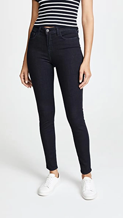 L Agence Marguerite High Rise Skinny Jeans In Eclipse