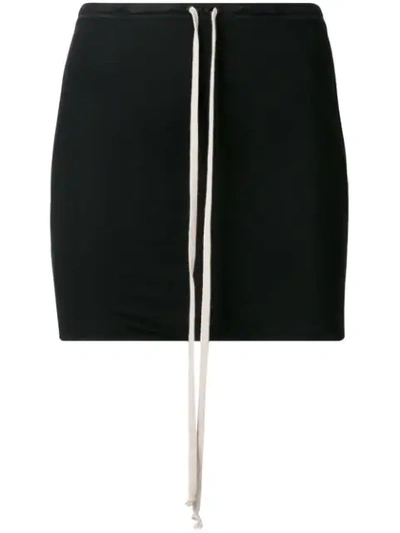 Rick Owens Buds Drawstring Waist Shorts In Black