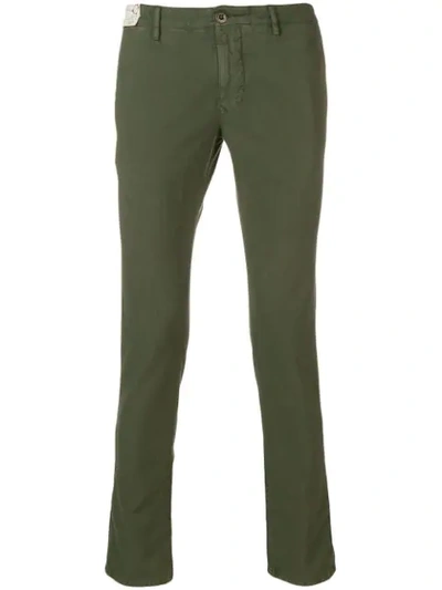 Incotex Classic Chinos In Green