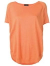 Roberto Collina Classic T-shirt In Orange
