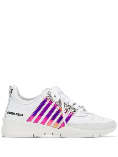 Dsquared2 551 Holographic Sneakers In White