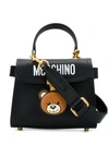 Moschino Teddy Bear Satchel In Black