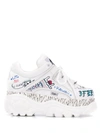 Buffalo Sneakers Mit Graffiti-print In White