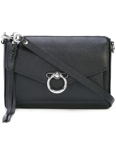 Rebecca Minkoff Jean Mac Convertible Crossbody Bag In Black/silver