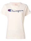 Champion Logo Print T In Pink