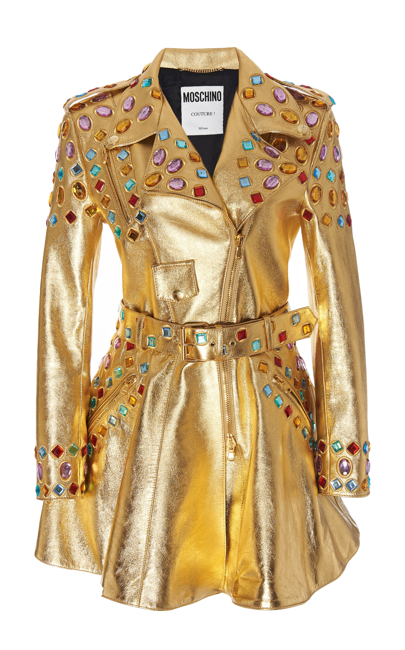 moschino gold jacket