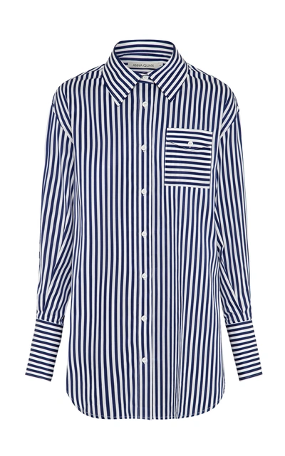 Anna Quan Lesley Cotton Shirt In Stripe