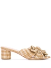 Loeffler Randall Emilia Pleated Knot Mules In Dijon