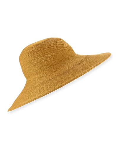 Philip Treacy Fine Sewn Braid Sun Hat In Sand