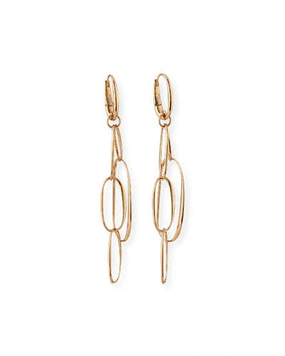 Pomellato 18k Rose Gold Oval-link Earrings