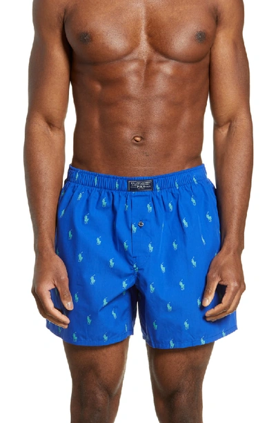 Polo Ralph Lauren Cotton Boxers In Cruise Royal