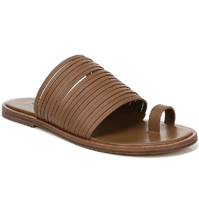 Vince Women's Penrose Strappy Leather Slide Sandals In Tan