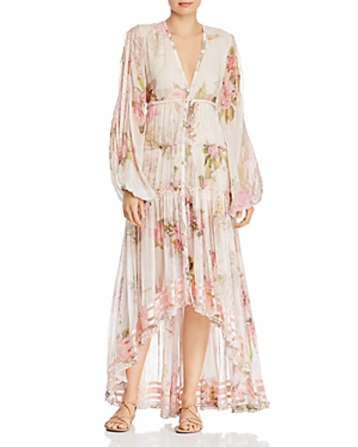 ROCOCO SAND HIGH-LOW SLIT-SLEEVE MAXI DRESS RS-MELODY-1248