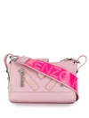 Kenzo Zipped Cross Body Bag In Pink