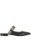 Steffen Schraut Buckled Mules In Black