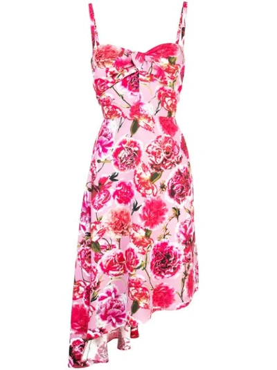 Carmen March Floral Print Dress In Pink