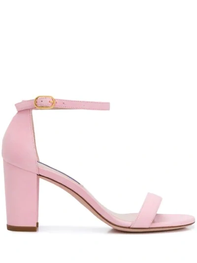 Stuart Weitzman Ankle Strap Sandals In Pink