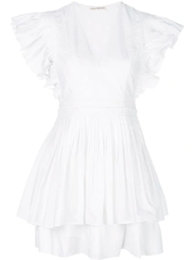 Ulla Johnson Ruffle Mini Dress In White