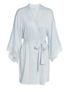 Eberjey Sara Kimono Robe In Water Blue