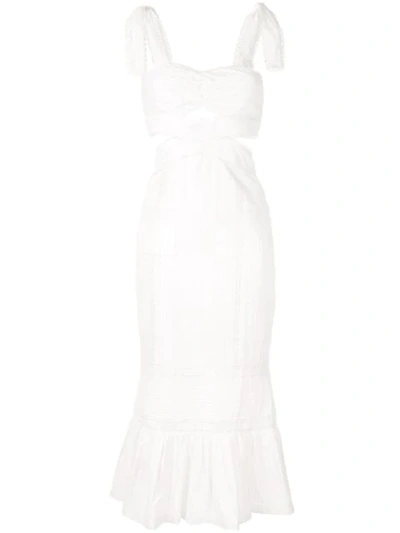 Alice Mccall 'a Foreign Affair' Midi Dress In White