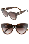 Fendi Ff-print Round Acetate Sunglasses In Dark Havana