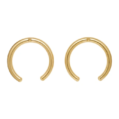 Valentino Garavani Garavani The Rockstud Oversized Gold-tone Earrings