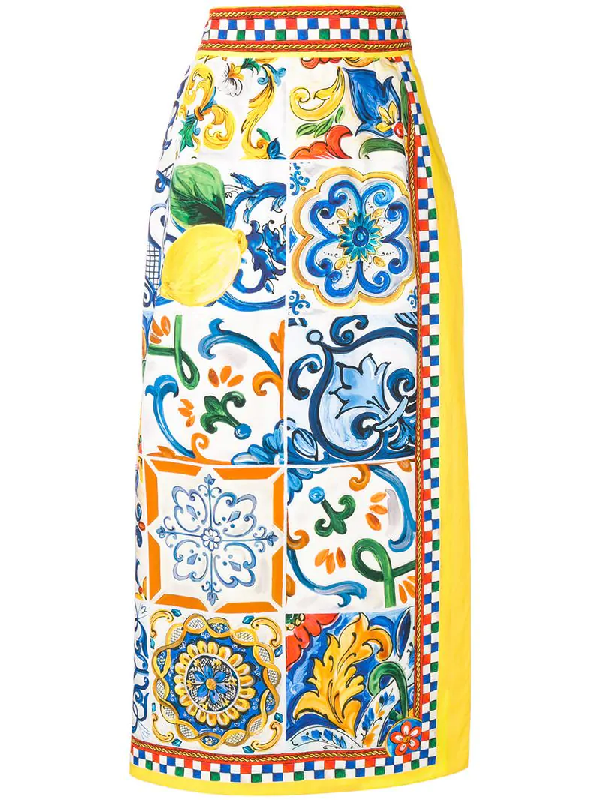 dolce and gabbana majolica print