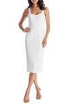 Dress The Population Nicole Sweetheart Neck Cocktail Dress In White