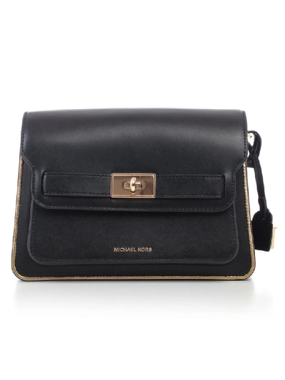 Michael Michael Kors Twist-lock Shoulder Bag In Black ModeSens