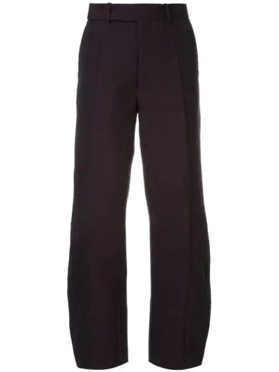 Namacheko Tailored Trousers With Oval Hem In Purple