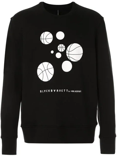 Blackbarrett Basketballs Sweatshirt In Black