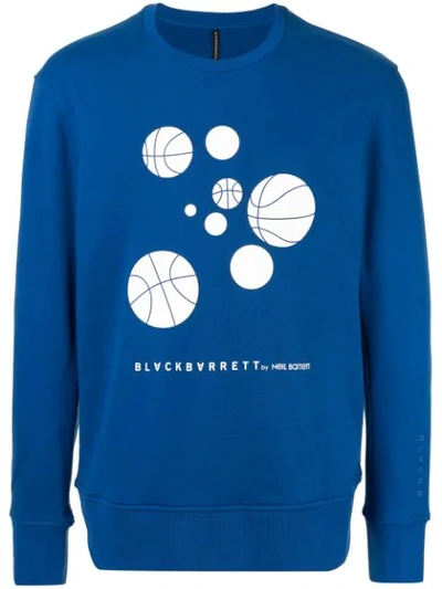 Blackbarrett Basketballs Sweatshirt In Blue