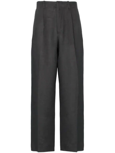Our Legacy Linen Chino Trousers In Grey