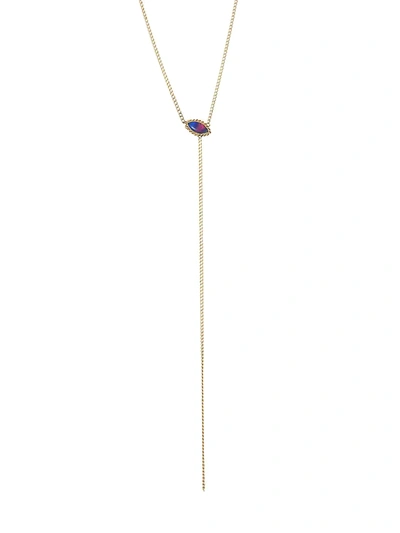 Amali Opal & 18k Yellow Gold Lariat Necklace