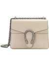 Gucci Cream Dionysus Mini Leather Bag In Neutrals