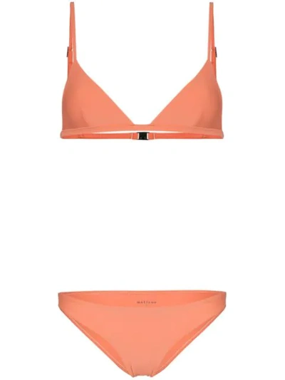 Matteau Triangle Bikini In Orange