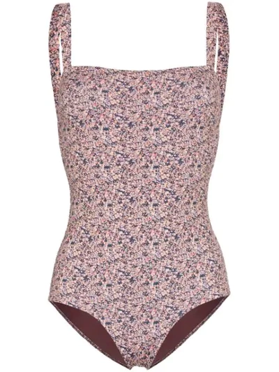 Matteau Badeanzug Mit Liberty-print In Berry